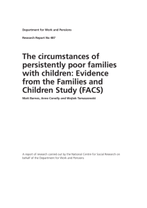 The circumstances of persistently poor families with children