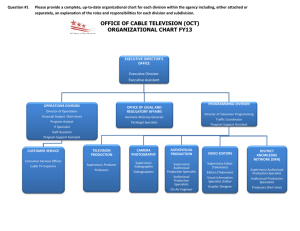 office of cable television (oct) organizational chart fy13