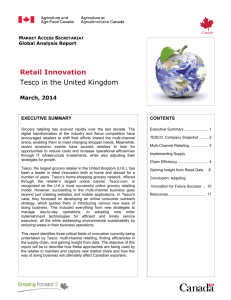 Retail Innovation - Tesco in the United Kingdom