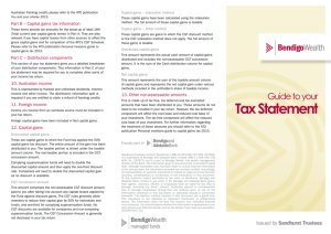 Guide to your tax statement