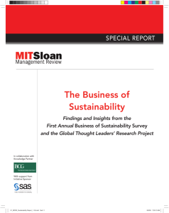 MIT Sloan Business of Sustainbility