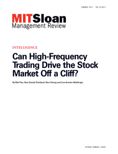 Can High-Frequency Trading Drive the Stock Market Off a Cliff?