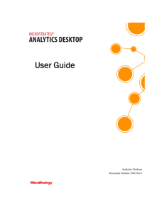 User Guide - MicroStrategy