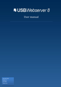 User manual - USBWebServer
