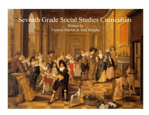 Seventh Grade Social Studies Curriculum