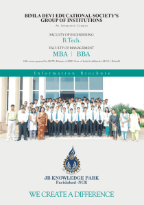 Brochures - Engineering Colleges in Delhi NCR