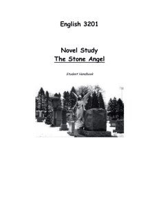 English 3201 Novel Study The Stone Angel