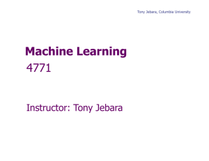 Machine Learning 4771