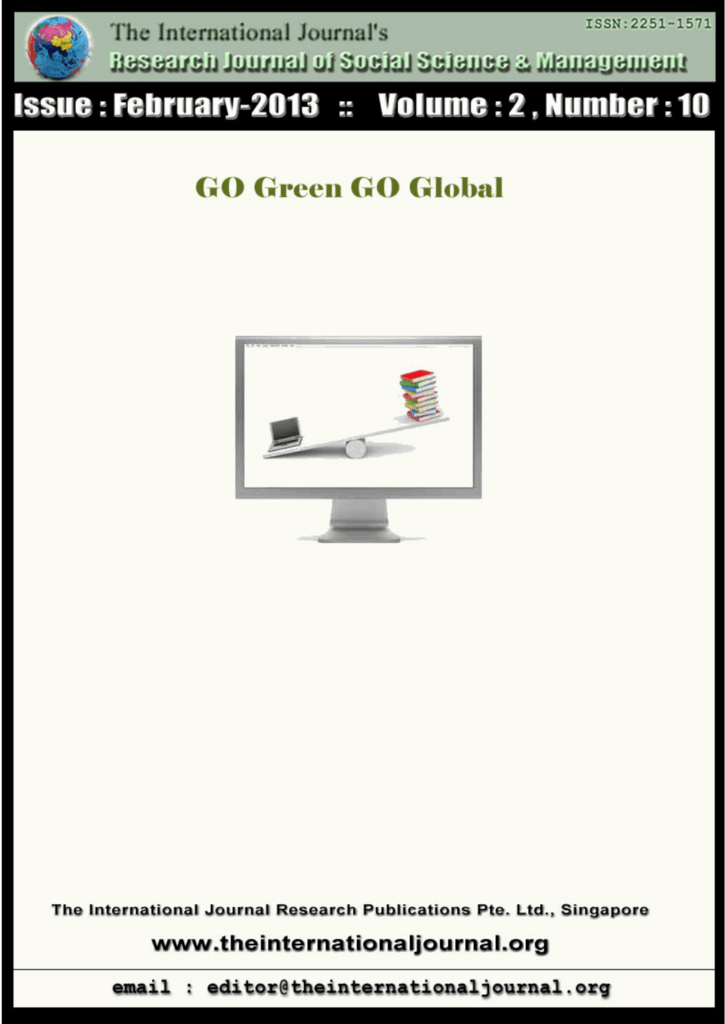 Volume 02 Number 10 The International Journal