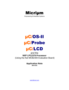 C/OS-II C/Probe C/LCD