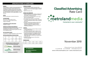 Classified Advertising - Metroland Media Group