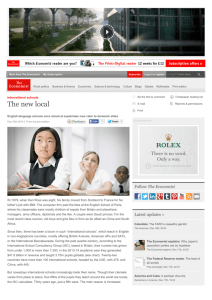 The new local | The Economist - International School Consultancy