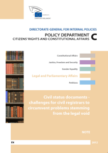 Civil status documents - European Parliament