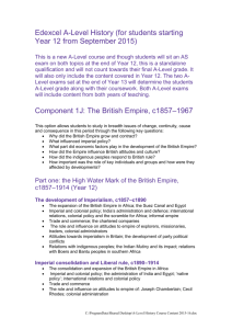 Edexcel A-Level History (for students starting Year 12 from
