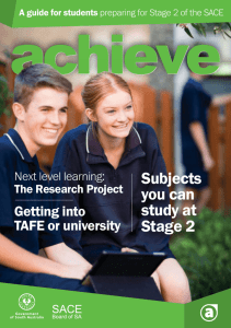 Achieve for students preparing for Stage 2