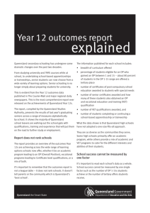 Year 12 outcomes report explained