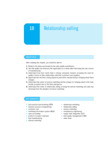 10 Relationship selling