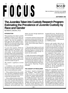 The Juveniles Taken Into Custody Research Program