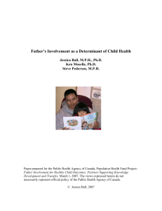 Father's involvement as a determinant of child health
