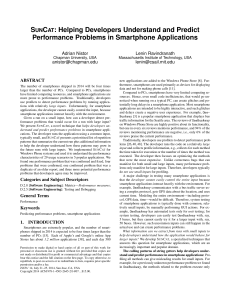 SUNCAT: Helping Developers Understand and Predict Performance