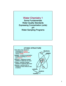 Water Chemistry 1 - Fundamentals