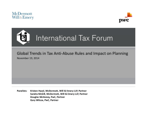 Global Trends in Tax Anti-Abuse Rules and Impact on Planning