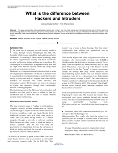 What is the difference between Hackers and Intruders