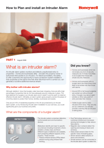 How To Plan And Install An Intruder Alarm