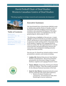 WCCDS 2010-2011 Annual Report - Western Canadian Centre for