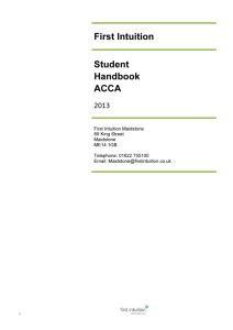 ACCA Student Handbook 2013