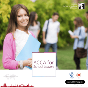 ACCA for - London School of Business and Finance