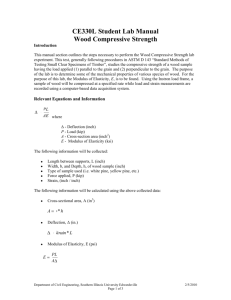 CE330L Student Lab Manual Wood Compressive Strength