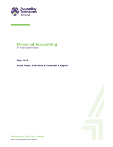 Financial Accounting - Accounting Technicians Ireland