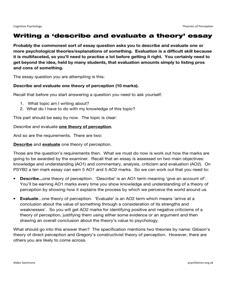 theory of the essay
