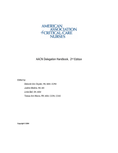 AACN Delegation Handbook Revised (1st Draft)