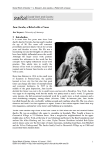 Jane Jacobs, a Rebel with a Cause