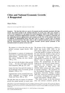 Cities and National Economic Growth: A Reappraisal