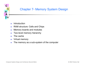 Chapter 7- Memory System Design