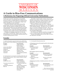 Guide to Bias-Free Communication