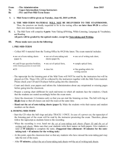 Upper-Intermediate Group MT6 Notice