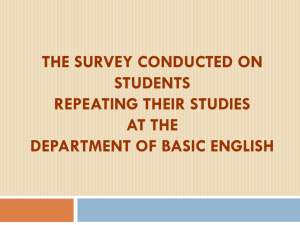 Perceptions of DBE Repeat Students