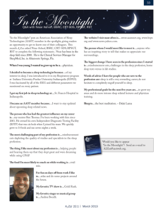 In the Moonlight - AAST - American Association of Sleep Technologists