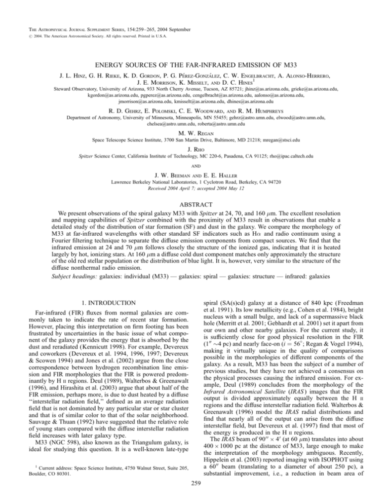 ENERGY SOURCES OF THE FAR INFRARED