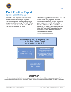 Debt Position Report - West Virginia Legislature