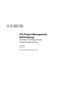 ITS Project Management Methodology