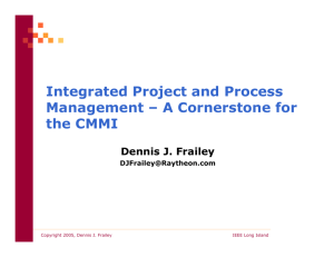 Integrated Process and Project Management