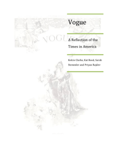 The History of Vogue Research Paper