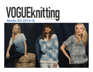 Media Kit 2015/16 - The Ultimate Knitting Experience