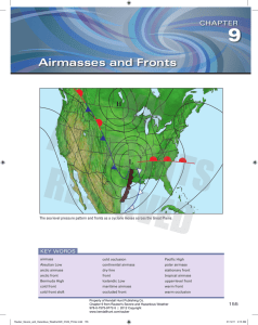 airmasses and Fronts
