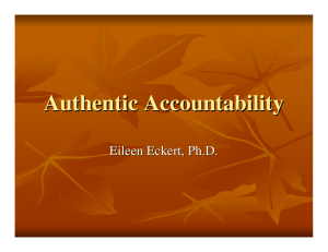 Authentic Accountability